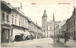 ** T2/T3 Kassa, Kosice; Deák Ferenc Utca, Liszt Nagyraktár / Street View With Shops (EB) - Ohne Zuordnung