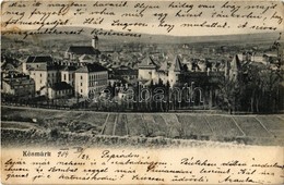 T2/T3 1904 Késmárk, Kezmarok; Látkép, Thököly Vár, Kastély. Schmidt R. C. Kiadása / Castle (apró Szakadás / Tiny Tear) - Unclassified