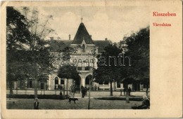 T2/T3 1913 Kisszeben, Zeben, Sabinov; Városháza. Stehr Gusztáv Kiadása / Town Hall (EK) - Zonder Classificatie