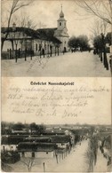 T2/T3 1913 Nemeskajal, Kajal; Utca, Templom / Street, Church - Unclassified