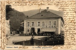 T2/T3 1905 Szklenófürdő, Sklené Teplice; Úri Fürdő, Gyógyszertár / Spa, Bathing House, Pharmacy (EK) - Sin Clasificación