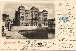T2 1898 (Vorläufer!) Fiume, Rijeka; Palais Adria / Palace, Industrial Railway - Non Classés