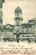 T2/T3 Fiume, Stadtthurm, Farmacia / óratorony, Gyógyszertár / Clock Tower, Pharmacy (EK) - Ohne Zuordnung