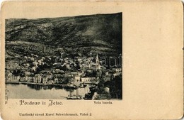 ** T2/T3 Jelsa, Gelsa; Vela Banda / Látkép, Kikötő. Karel Schwidernoch / General View, Port (EK) - Unclassified