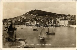 T2/T3 1929 Split, Luka I Pogled Na Marjan / Harbour, Sailships (small Tear) - Sin Clasificación