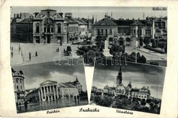 T2/T3 Szabadka, Subotica; Színház, Városháza, Hitler Tér / Theatre, Town Hall, Square  (EK) - Ohne Zuordnung