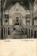 * T4 Szabadka, Subotica; A Zsinagóga Belseje. Kiadja Erdélyi D. és Társa / Synagogue Interior (apró Lyukak / Pinholes) - Sin Clasificación