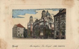 T3 Újvidék, Novi Sad; Izraelita Templom, Zsinagóga, Kiadja Marijansky és Hohlfeld / Synagogue (EB) - Zonder Classificatie