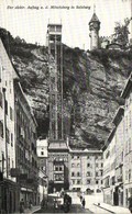 ** T3 Salzburg, Der Elektr. Aufzug A. D. Mönchsberg / Electric Funicular, Published By J. Huttegger No. 294 (fa) - Zonder Classificatie