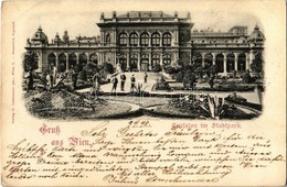 * T2 1898 Vienna, Wien, Bécs I. Cursalon Im Stadtpark / Park, Music Hall - Zonder Classificatie