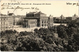 T2 1910 Vienna, Wien, Bécs I. K. K. Hof-Burgtheater / Theatre - Sin Clasificación