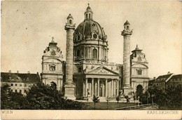 T2/T3 1912 Vienna, Wien, Bécs IV. Karlskirche / Church (small Tear) - Non Classés