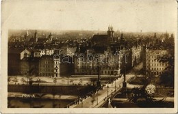 T2/T3 1915 Praha, Prag, Prague; Streets, Bridge, Baltic America Line, C. Budejovicka Pivnice (beer Hall). Photo (EK) - Non Classificati