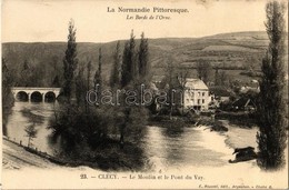 ** T2 Clécy, Normandie, Les Bords De L'Orne, Le Moulin Et Le Pont Du Vay / River, Watermill, Bridge - Unclassified