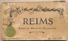** T3/T4 Reims, Apres La Retraite Allemande - Postcard Booklet With 24 Postcards - Non Classés