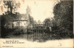 T2/T3 1906 Saint-Pol-sur-Ternoise, La Fosse Du Moulin De Gauchin / Watermill, Dam (fl) - Unclassified