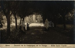 ** T2 Rome, Roma; Couvent De La Compagnie De La Vierge, Allée Saint Pierre / Convent, Alley, Nuns - Non Classés