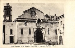 ** T2 Tivoli, Chiesa S. M. Maggiore Ed Ingresso Alla Villa D'Este / Church, Villa Entrance - Non Classés