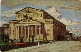 ** T2/T3 Moscow, Moscou; Le Grand Théatre / Bolshoi Theatre, Art Postcard S: O. Paterno (small Tear) - Unclassified