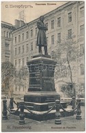 ** T4 Sankt-Peterburg, Saint Petersburg, St. Petersbourg; Monument De Puschkin / Pushkin Monument (wet Damage) - Non Classificati