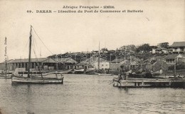 ** T2/T3 Dakar, Direction Du Port De Commerce Et Batterie / Harbour, Sailboats (EB) - Non Classés