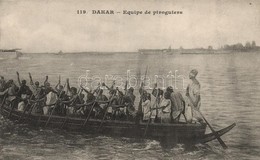 ** T2 Dakar, Equipe De Piroguiers / Natives In Canoe, Folklore - Ohne Zuordnung