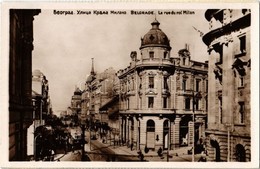 ** T1/T2 Beograd, Belgrád, Belgrade; Ulica Krala Milana / Street, Tram, Automobile - Non Classés