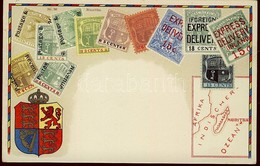 ** T2 Stamps Of Mauritius, Coat Of Arms, Golden Decoration, Litho - Zonder Classificatie