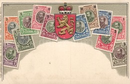 ** T3 Stamps Of Bulgaria, Coat Of Arms, Golden Decoration, Emb. Litho (pinholes) - Zonder Classificatie