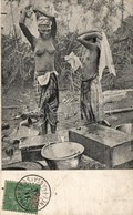 T2/T3 1904 Les Lessiveuses / Washing Women, Guinean Folklore (gluemark) - Zonder Classificatie