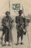 T2/T3 1907 Djibouti, Guerriers Somalis / Somali Warriors, Folklore. TCV Card (fl) - Sin Clasificación