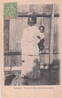 T2 Tamatave, Femme Borizano Portant Son Enfant / Borizano Woman With Her Child, Madagascar Folklore. TCV Card - Zonder Classificatie