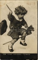 T2/T3 1910 Horse Rider, Child With Hobby Horse (fl) - Ohne Zuordnung