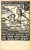 ** T2 Nem, Nem, Ezt Sohasem Fogjuk Tűrni! Délvidék, Muraköz, Zrínyi Népe, Címer. Besskó Károly Grafikai Műintézete / Hun - Ohne Zuordnung