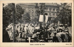 * T2 Ebéd A Szabad ég Alatt. Alexy Felvétele / WWI Austro-Hungarian K.u.K. Military, Field Kitchen - Zonder Classificatie