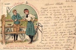 * T2/T3 1900 Excelsior Pneumatic. Hannov. Gummi-Kamm Co. Act-Ges. Hannover-Limmer / German Bicycle And Tire Shop Adverti - Non Classificati