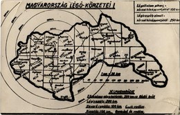 ** T3 Magyarország Légoltalmi Körzetei Térképen / WWII Hungarian Passive Air Defence Map. Photo (EB) - Sin Clasificación