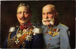 T2/T3 Wilhelm II And Franz Joseph. Offizielle Karte Für Rotes Kreuz, Kriegsfürsorgeamt Kriegshilfsbüro Nr. 128. (EK) - Non Classés