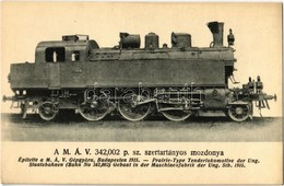 ** T2/T3 MÁV 342,002 P. Sz. Szertartányos Mozdonya. Kiadja A Gőzmozdony Szaklap / Locomotive Of The Hungarian State Rail - Zonder Classificatie