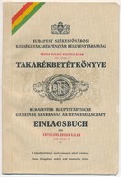 1936. 'Egyesült Budapesti Fővárosi Takarékpénztár Óbuda-Újlaki Osztályának' Betéti Könyvecskéje, Bejegyzésekkel - Zonder Classificatie