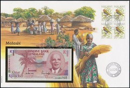 Malawi 1992. 1K Borítékban, Alkalmi Bélyeggel és Bélyegzéssel T:I
Malawi 1992. 1 Kwacha In Envelope With Stamps And Canc - Non Classés