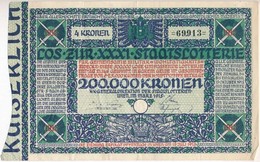 Ausztria / Bécs 1915. 'XXXI. Staatslotterie (Államsorsjáték)' 4K értékben, Szárazpecséttel T:III 
Szakadás Austria / Wie - Unclassified