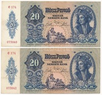 1941. 20P (2x) T:II, III Adamo P12 - Non Classés