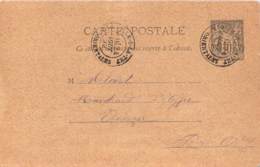 Entier Postal - Sage 10c Oblit. Cad Ille-s-La-Tet 1892 - 1877-1920: Semi Modern Period
