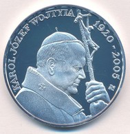 Rónay Attila (1971-) ~2005. 'II. János Pál 1978-2005 / Karol Józef Wojtyia 1920-2005' Ezüstözött Fém Emlékérem (42,5mm)  - Zonder Classificatie