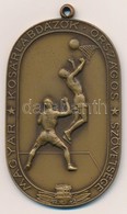 1942. 'Magyar Kosárlabdázók Országos Szövetsége' Br Emlékérem (60x38mm) T:1-,2 - Zonder Classificatie