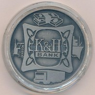 1987. 'K&H Bank / Országos Kereskedelmi és Hitelbank Rt. 1987 Január 1.' Fém Emlékérem (42mm) T:1- - Non Classés