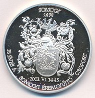 2003. '35 éves A Somogyi Éremgyűjtő Csoport / Kaposszentjakab - Bencés Apátság' Jelzett Ag Emlékérem (33,53g/0.925/42,5m - Unclassified