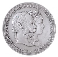 Ausztria 1879. 2G Ag 'I. Ferenc József és Erzsébet Királynő / Ezüstlakodalom' T:1-,2  Austria 1879. 2 Gulden Ag 'Franz J - Non Classés