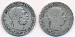 Ausztria 1893. 1K Ag 'Ferenc József' (2x) T:3 Patina, Ph.
Austria 1893. 1 Corona Ag 'Franz Joseph' (2x) C:F Patina, Edge - Non Classés